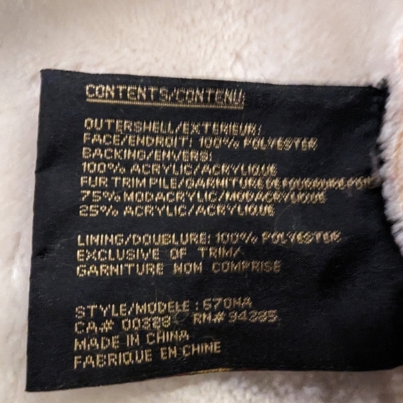 Vintage Novelti Winter White vegan Shearling & Suede Coat plus Size 3X - Picture 13 of 16